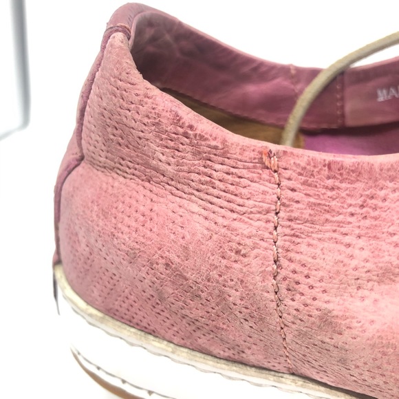 AS 98 Braided Pink Leather Sneakers - Made in Italy - Size 39 US 9 Womens - Picture 6 of 7